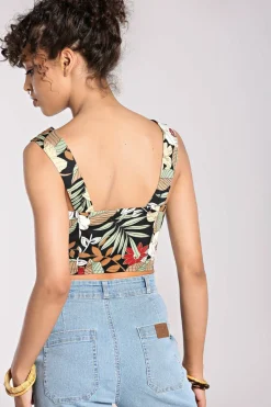 Women Hell Bunny Crop Tops<Adelaida Crop Top