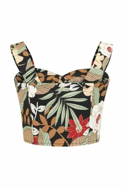 Women Hell Bunny Crop Tops<Adelaida Crop Top