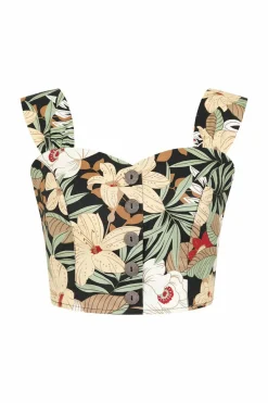 Women Hell Bunny Crop Tops<Adelaida Crop Top