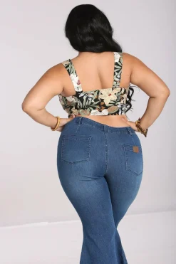 Women Hell Bunny Crop Tops<Adelaida Crop Top