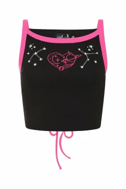Women Hell Bunny Crop Tops<Andromeda Crop Top
