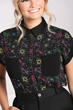 Women Hell Bunny Shirts<Andromeda Shirt