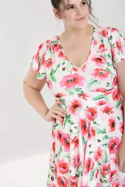 Women Hell Bunny Knee Dresses<Aquarelle Dress Plus Size