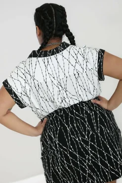Women Hell Bunny Shirts<Barbed Wire Shirt