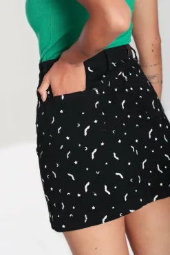 Women Hell Bunny Skirts<Bat Mini Skirt