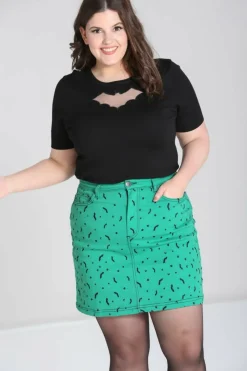 Women Hell Bunny Skirts<Bat Mini Skirt