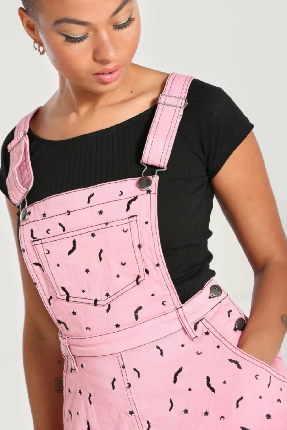 Women Hell Bunny Mini Dresses<Bat Pinafore Dress
