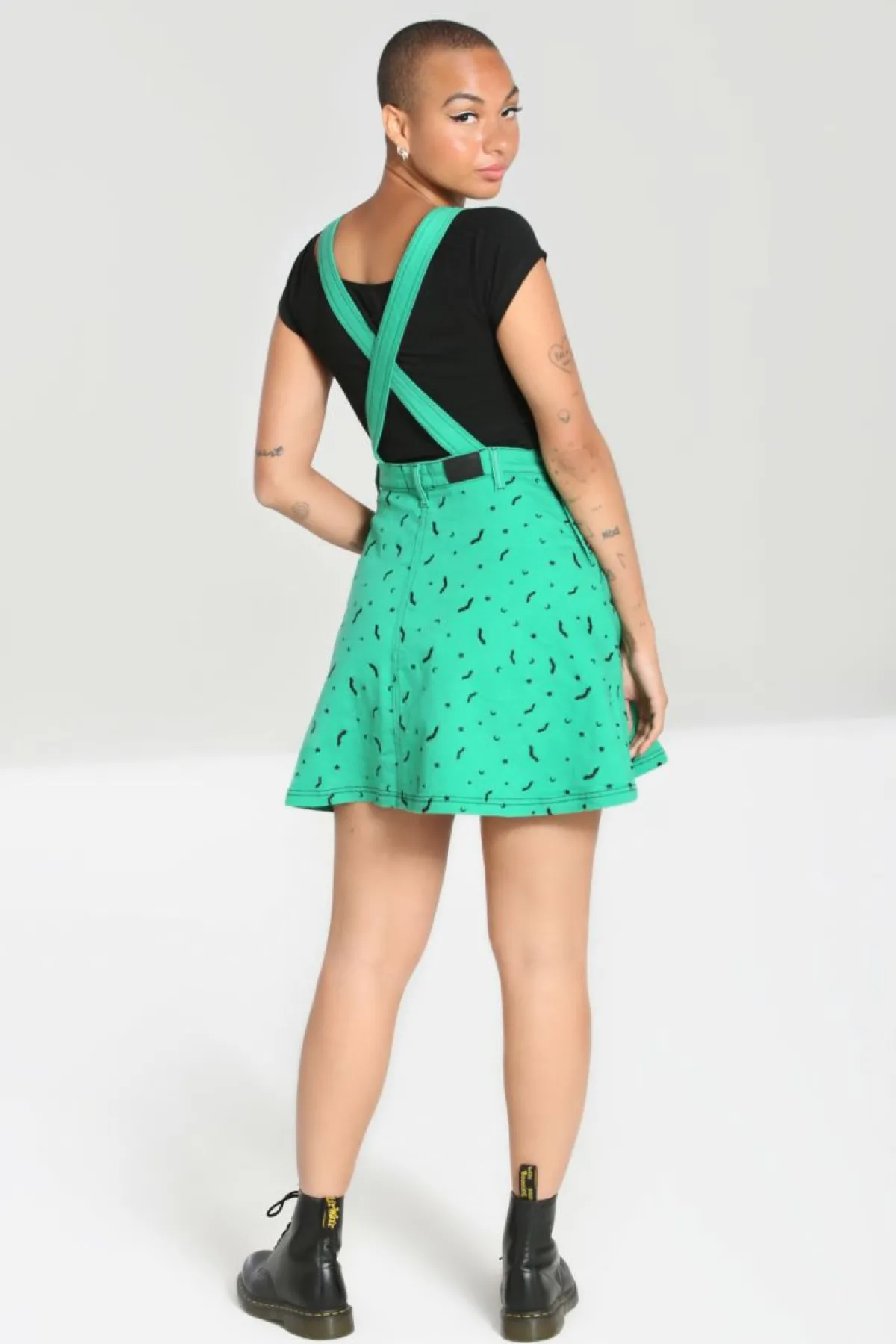 Women Hell Bunny Mini Dresses<Bat Pinafore Dress