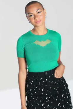 Women Hell Bunny Knitted Tops<Bat Top