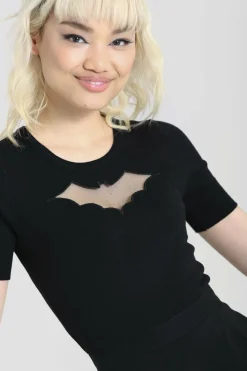 Women Hell Bunny Knitted Tops<Bat Top