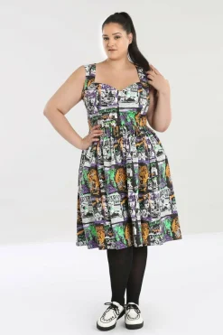 Women Hell Bunny Midi Dresses<Be Afraid 50'S Dress