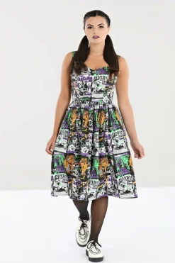 Women Hell Bunny Midi Dresses<Be Afraid 50'S Dress