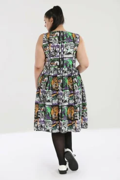Women Hell Bunny Midi Dresses<Be Afraid 50'S Dress