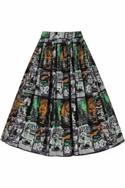 Women Hell Bunny Midi Skirts<Be Afraid 50'S Skirt