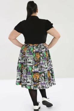 Women Hell Bunny Midi Skirts<Be Afraid 50'S Skirt