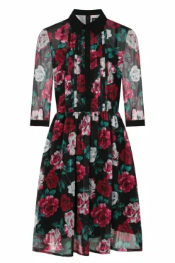 Women Hell Bunny Knee Dresses<Bed Of Roses Dress