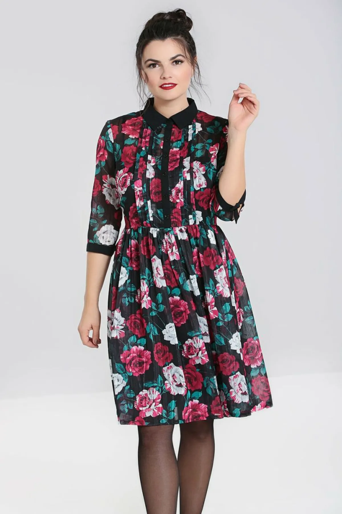 Women Hell Bunny Knee Dresses<Bed Of Roses Dress