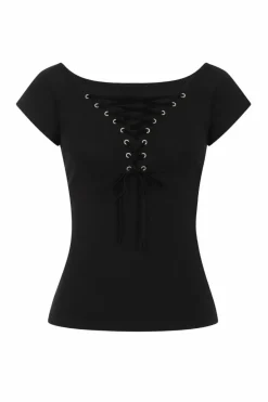 Women Hell Bunny Jerseys<Belladonna Top H