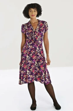 Women Hell Bunny Midi Dresses<Berry Crush Dress