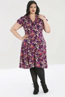 Women Hell Bunny Midi Dresses<Berry Crush Dress