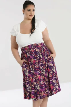 Women Hell Bunny Midi Skirts<Berry Crush Skirt