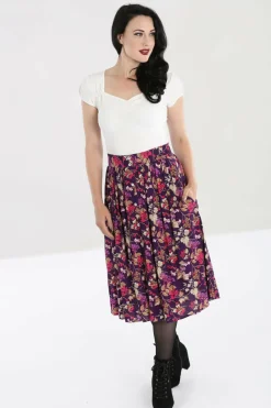 Women Hell Bunny Midi Skirts<Berry Crush Skirt