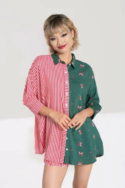 Women Hell Bunny Shirts<Beth Oversized Shirt