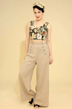 Women Hell Bunny Trousers<Caspian Swing Trousers
