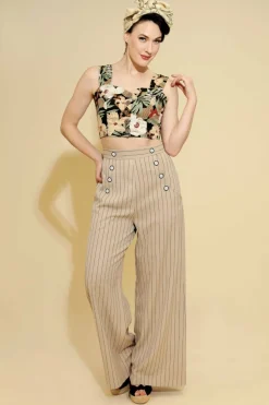 Women Hell Bunny Trousers<Caspian Swing Trousers