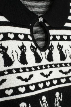 Women Hell Bunny Knitted Tops<Dance Macabre Top