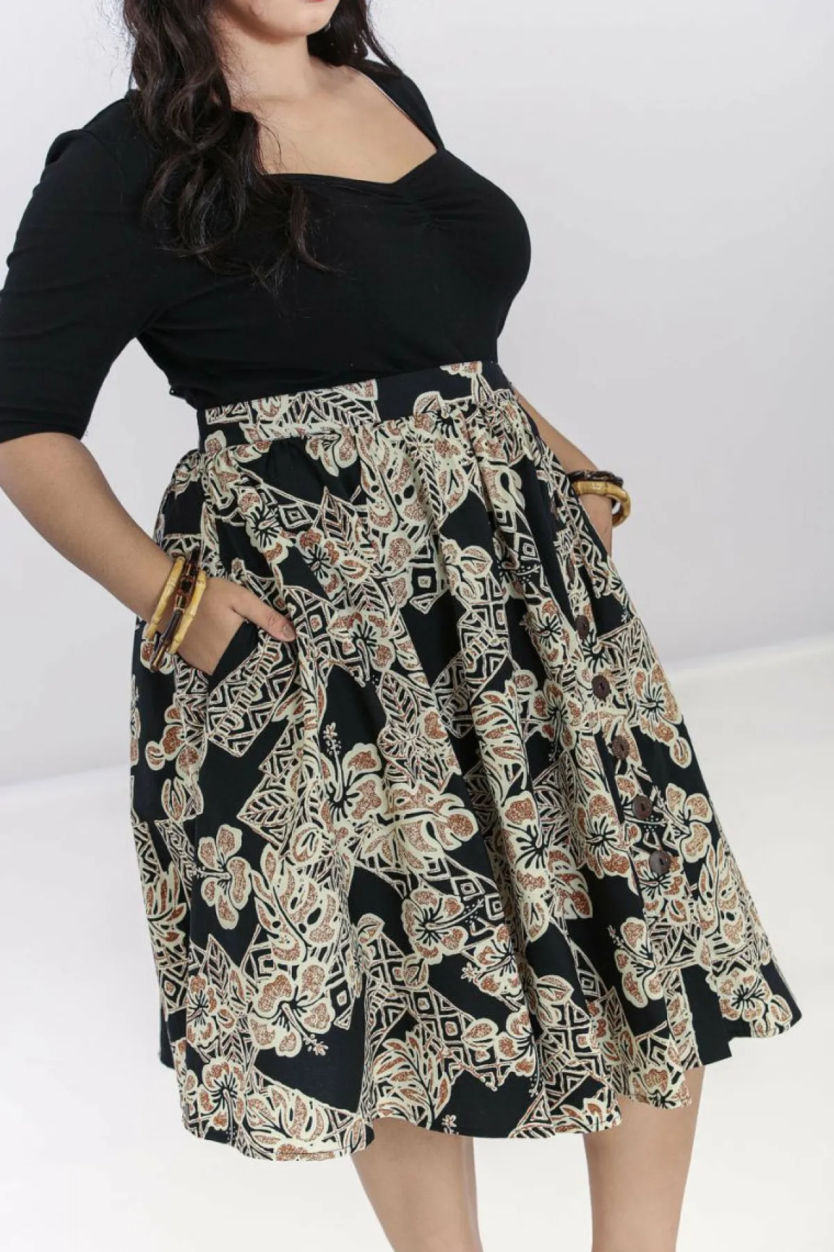 Women Hell Bunny Midi Skirts<Dominique 50'S Skirt