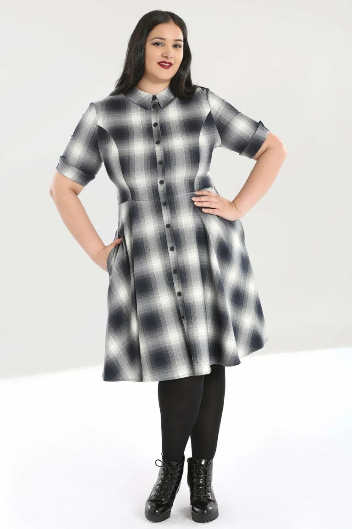 Women Hell Bunny Knee Dresses<Eddystone Mid Dress