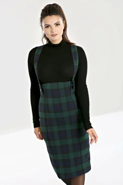 Women Hell Bunny Knee Skirts<Evelyn Pinafore Skirt