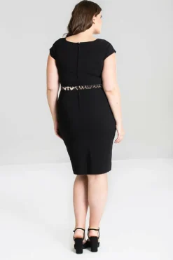 Women Hell Bunny Knee Dresses<Feline Pencil Dress
