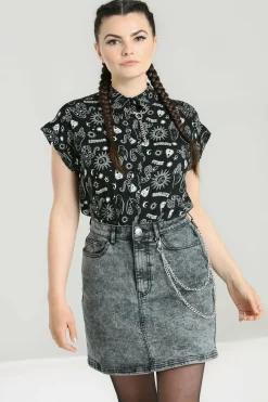 Women Hell Bunny Blouses<Finn Mini Skirt