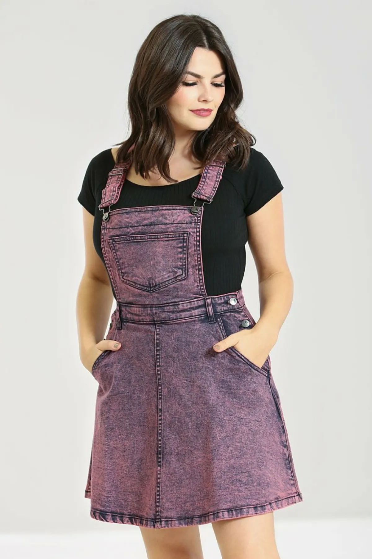 Women Hell Bunny Blouses<Finn Pinafore Dress