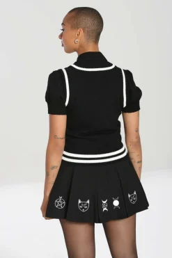 Women Hell Bunny Knitted Tops<Ghost Vest Top