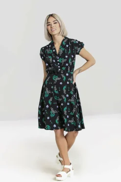 Women Hell Bunny Knee Dresses<Good Luck Mid Dress