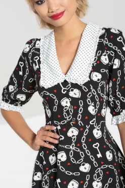 Women Hell Bunny Knee Dresses<Heart Lock Mid Dress