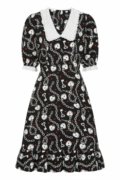 Women Hell Bunny Knee Dresses<Heart Lock Mid Dress