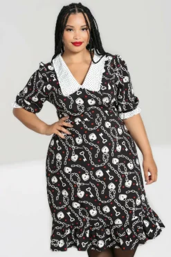 Women Hell Bunny Knee Dresses<Heart Lock Mid Dress