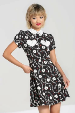 Women Hell Bunny Mini Dresses<Heart Lock Mini Dress
