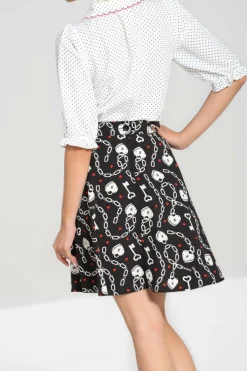 Women Hell Bunny Mini Skirts<Heart Lock Mini Skirt