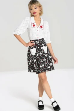 Women Hell Bunny Mini Skirts<Heart Lock Mini Skirt