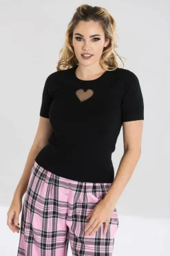 Women Hell Bunny Knitted Tops<Heart Top