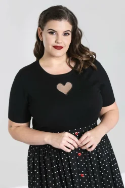 Women Hell Bunny Knitted Tops<Heart Top