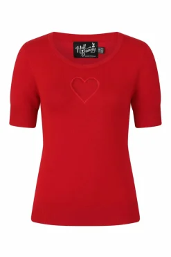Women Hell Bunny Knitted Tops<Heart Top