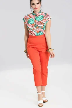 Women Hell Bunny Trousers<Helen Cigarette Trousers