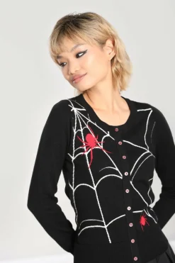 Women Hell Bunny Cardigans<In A Web Cardigan