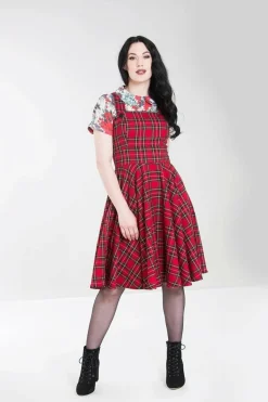 Women Hell Bunny Midi Dresses<Irvine Pinafore Dress